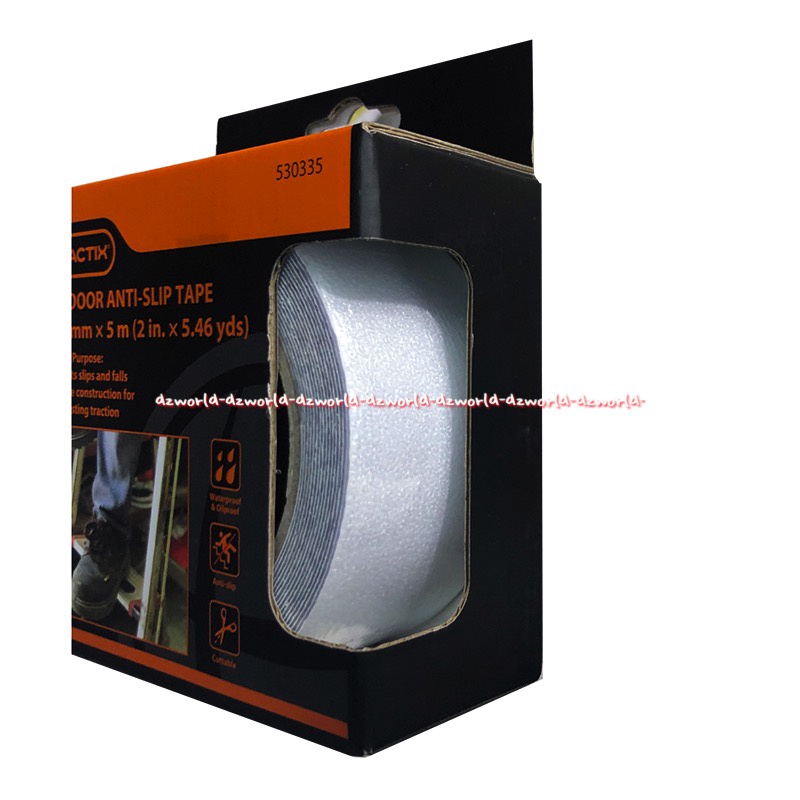 Tactix Outdoor Anti Slip Tape Isolasi Kesat Untuk Tangga Luar Ruangan Taktik Antislip Lakban Isolatip