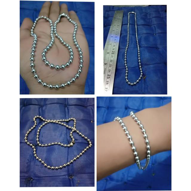 Kalung rhodium cowok-cewek 02