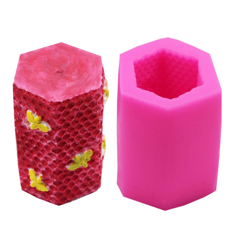 SIY  2Pcs Bee Honeycomb Candle Molds Beehive Silicone Mold Kit Beeswax Candle Soap Handmade Candle Art Making Supplies