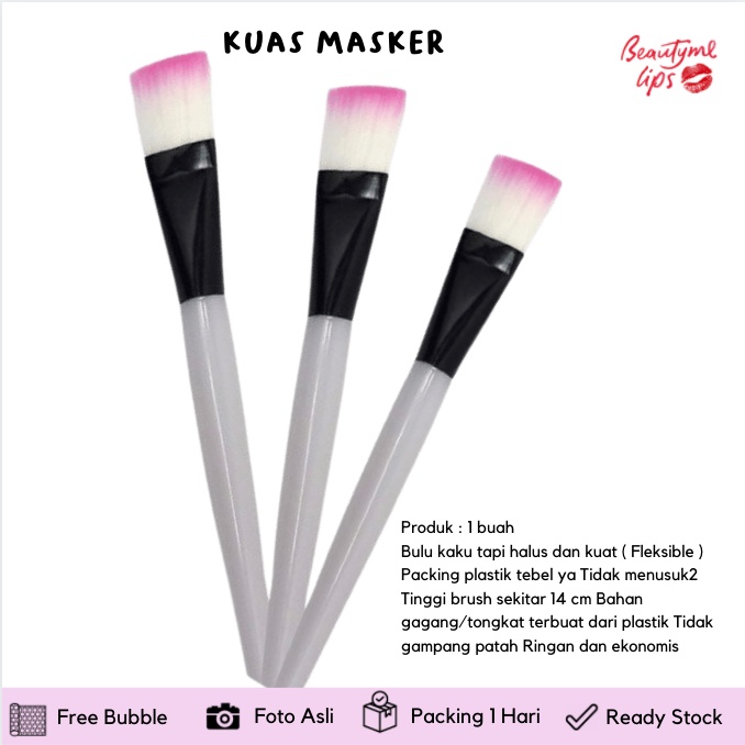 FRS Kuas masker / mask brush / masker brush warna pink merah muda READY JKT