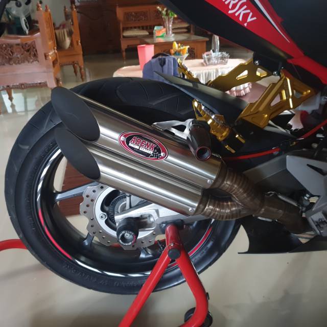 Knalpot cbr250rr cbr 250rr fullsystem + db killer stainless steel abenk racing exhaust