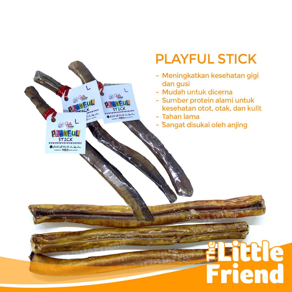 Dog Snack Cemilan Gigitan Anjing Playful Stick Tulang Tendon Sapi Chicken Jerky Greta Kuchen