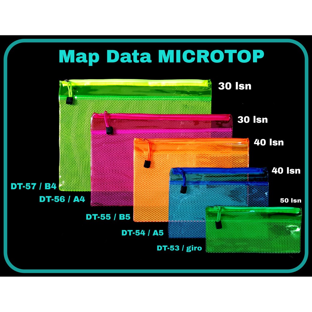 

MJ Map Data Amplop MICROTOP DT-55-B5 / Map Data / Map Dokumen/Map File/File Holder