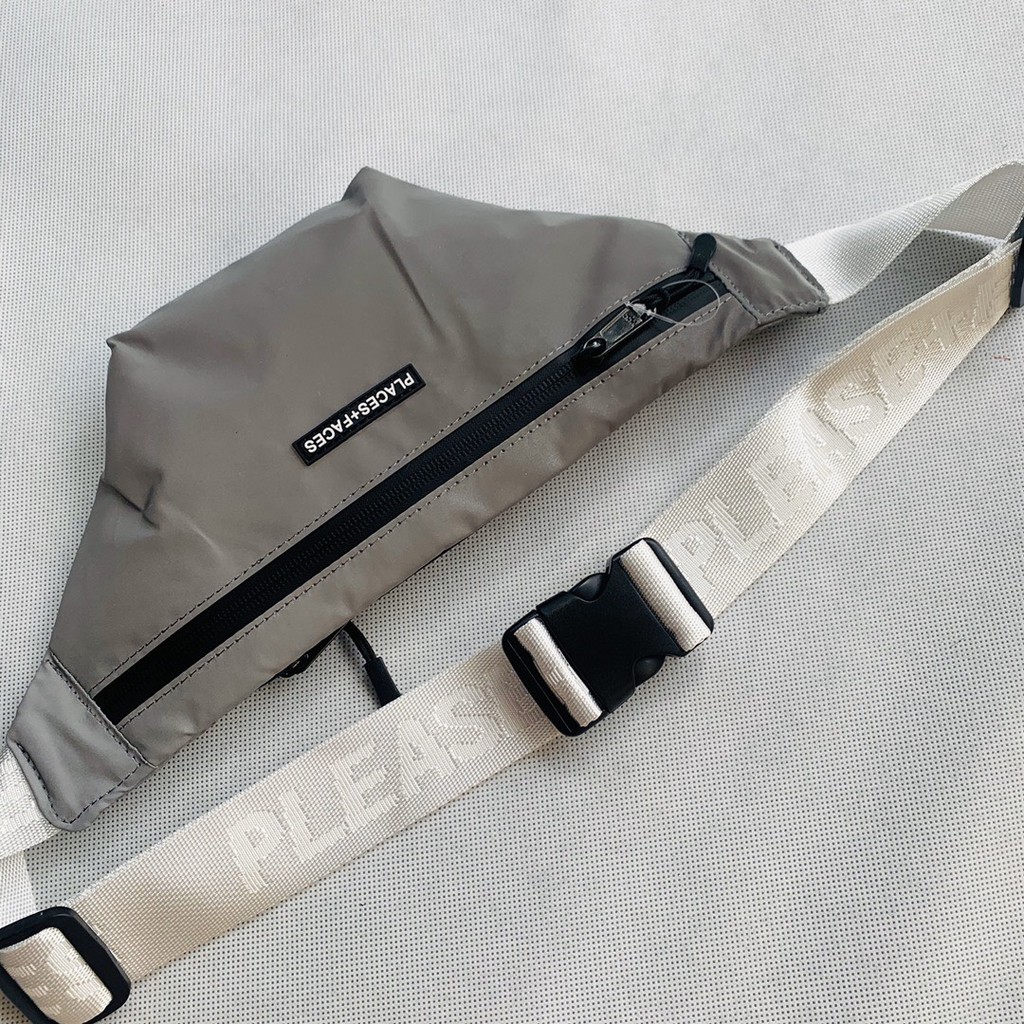 WAISTBAG TAS DADA PALACE SEGITIGA REFLEKTIVE / IMPORT / TAS / TERBAIK / GROSIR