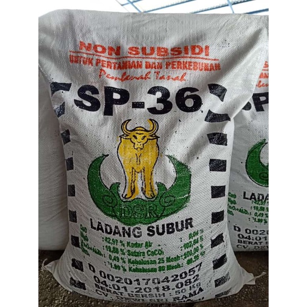 PUPUK SP-36 PETRO, SP-36 DSR, FERTIPHOS PAK TANI (1KG)