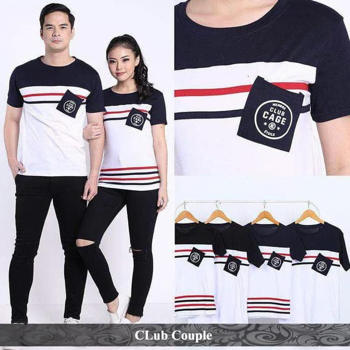 Berkualitas Kaos Couple Simple | Baju Pasangan Model Baru | Club