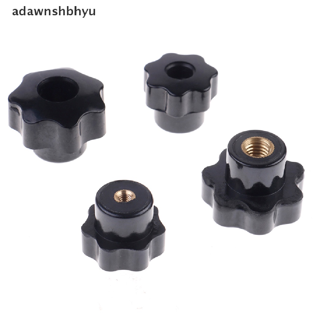 Adawnshbhyu Plastik M4/M5/M6/M8 female thread seven star shaped head clamping Mur knob