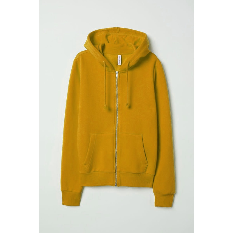 Jaket Hoodie Wanita Polos Oversize Lengan Panjang Babyterry-Kubus