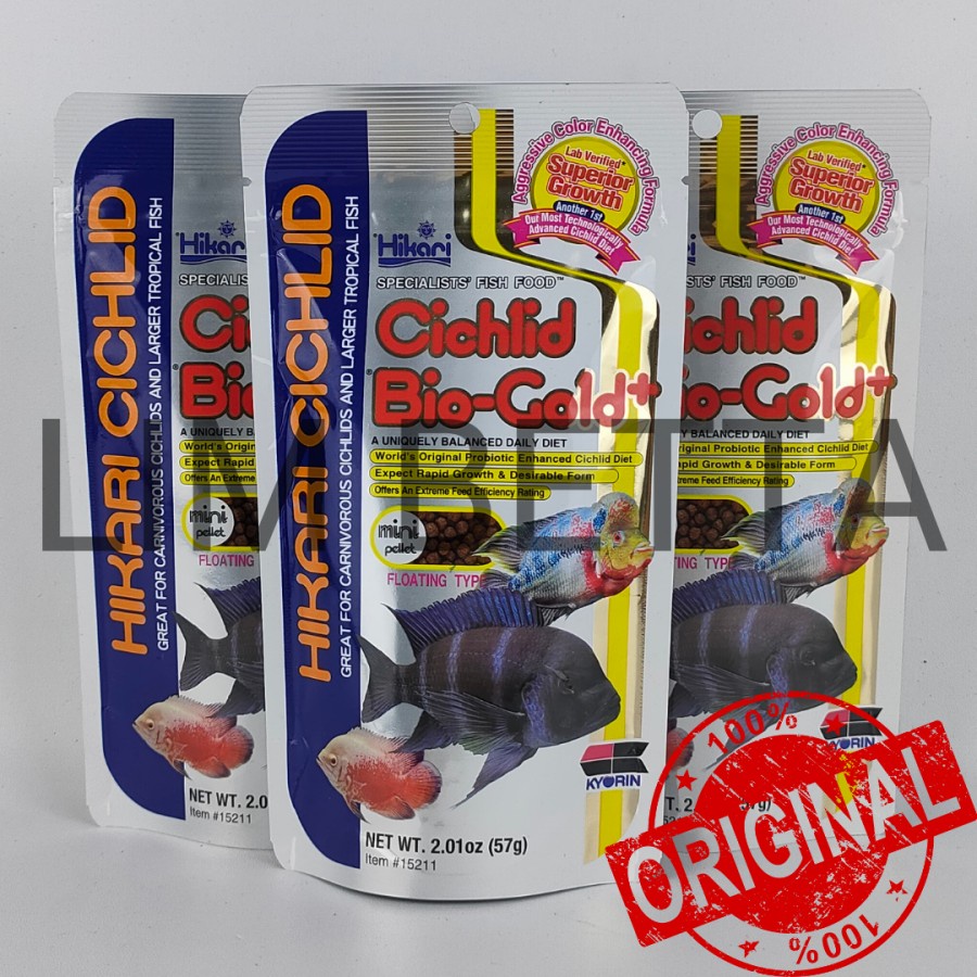 HIKARI CICHLID BIO GOLD MINI 57 GRAM / PELET LOUHAN