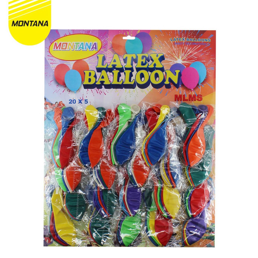 

MONTANA Balon Latex Shiny / Balon Latex Mengkilat / isi 100 Pcs