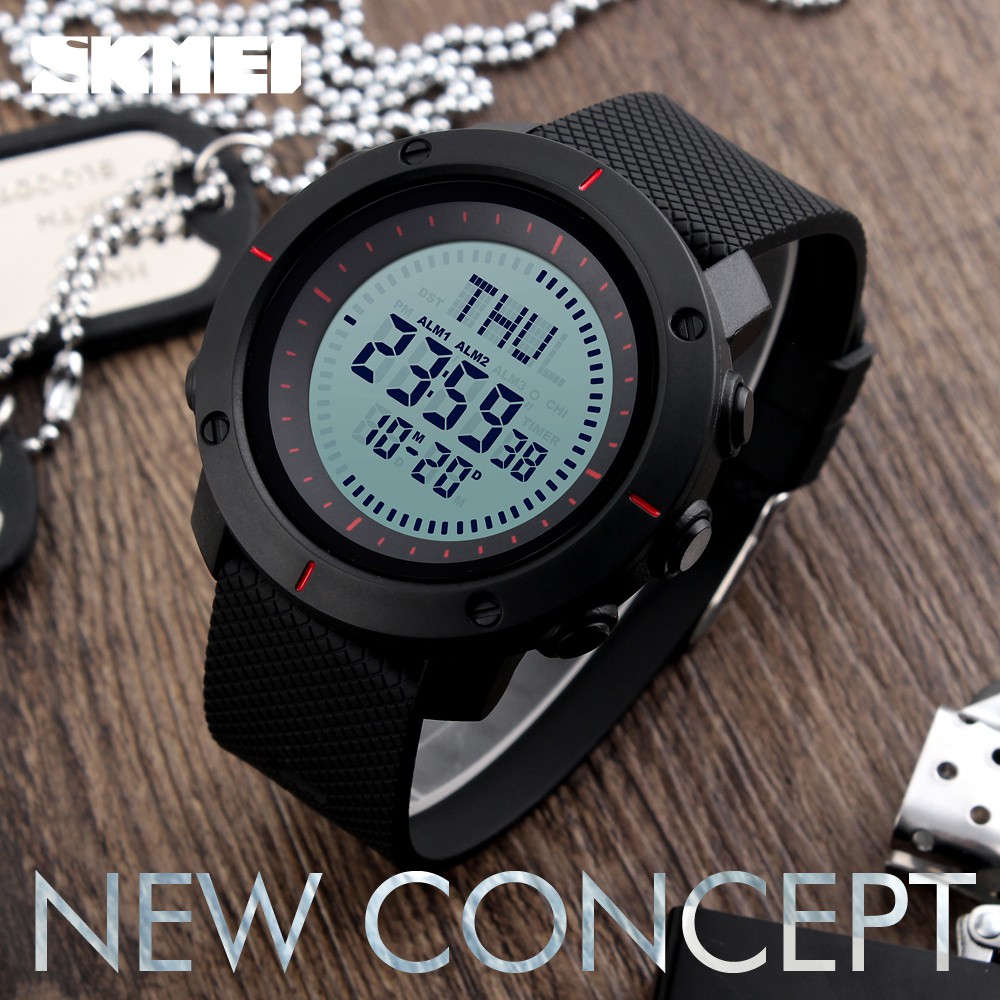 SKMEI 1216 Jam Tangan Pria Digital Compass Anti Air WATCHKITE WKOS