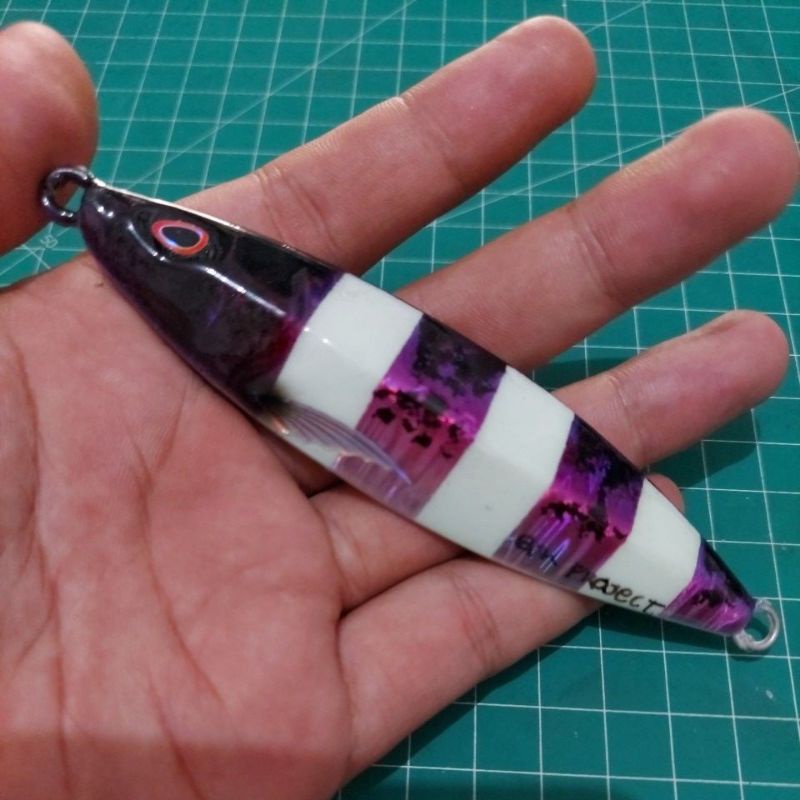 METAL JIG KOIKA 150g 3D UNGU ZEBRA BJK PROJECT