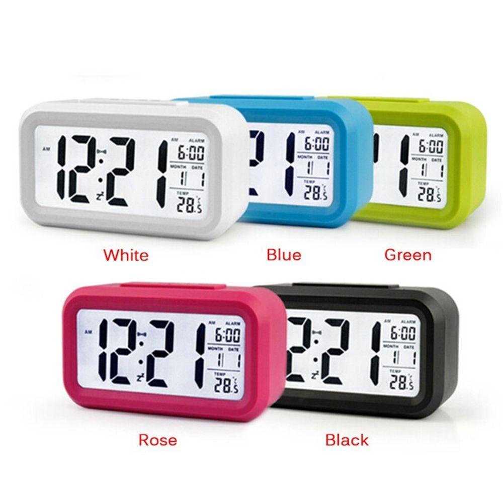 Populer Thermometer/Hygrometer Meja Multifungsi Indoor Sensor Display Timer