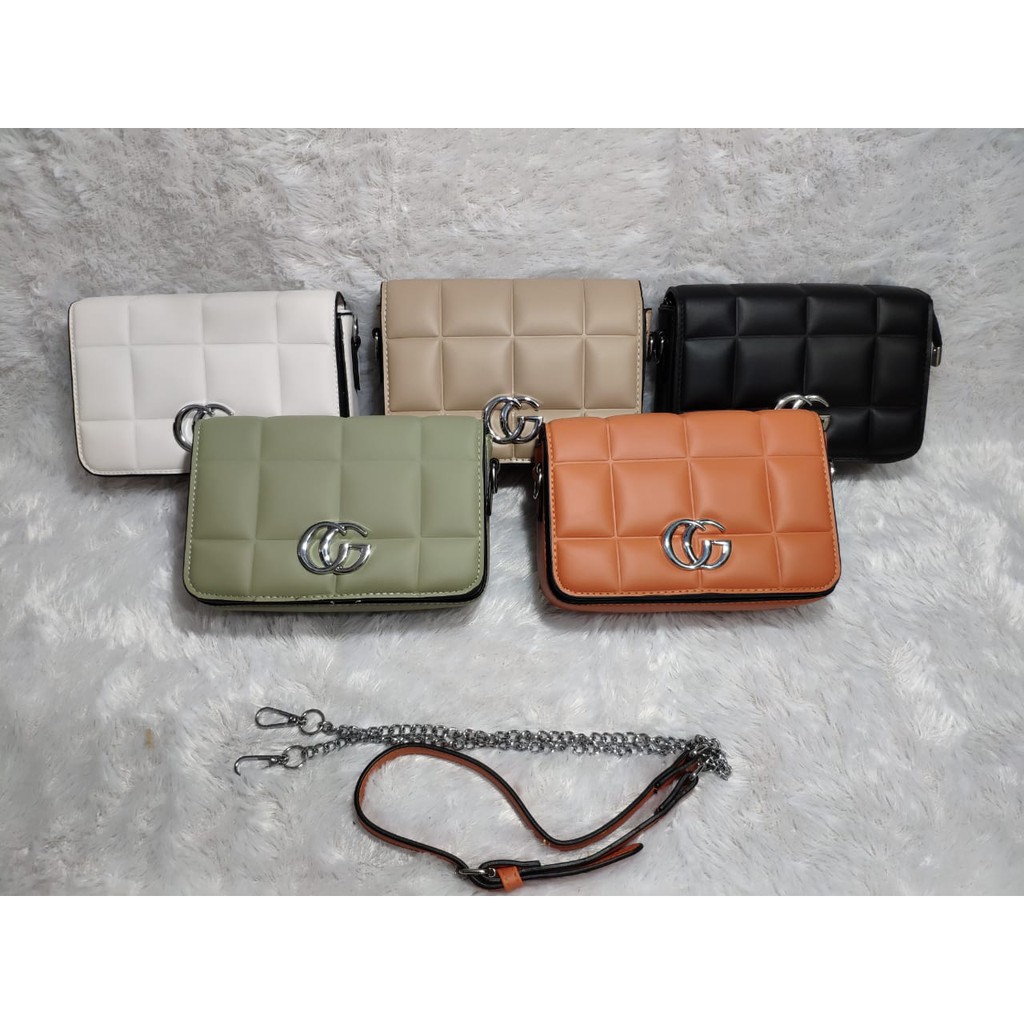 JK  676 U3852 T207 Y9137 1KG MUAT 2PCS TAS SELEMPANG SLINGBAG FASHION IMPORT  C8378