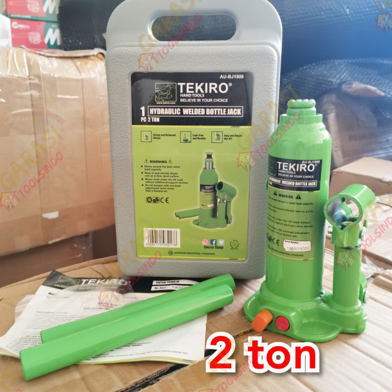 dongkrak botol TEKIRO 2 ton hydraulic welded bottle jack dongkrak hidrolik 2 ton TEKIRO