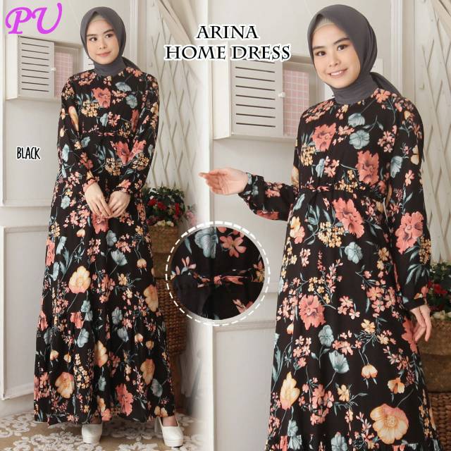 Gamis Homedress Arina gamis rumahan adem nyaman cantiq