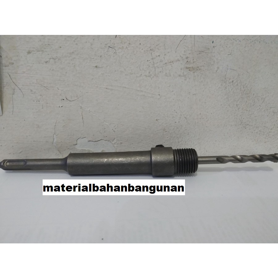 As Bor SDS Plus 350 mm Asbor Penyambung Hole Saw Beton Hollow Holo Asbor 350 mm Sambungan Hole Saw K