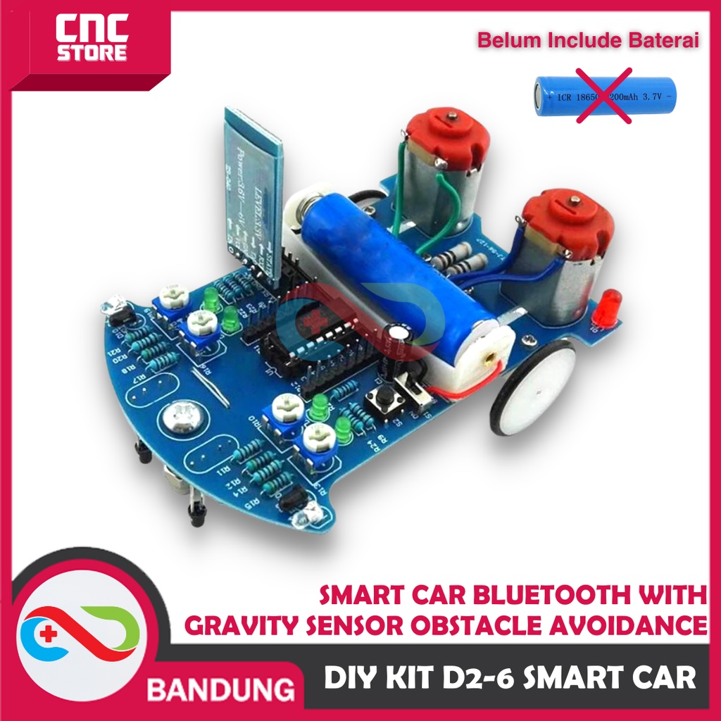 D2-6 DIY KIT SMART CAR BLUETOOTH WITH GRAVITY SENSOR OBSTACLE AVOIDANCE