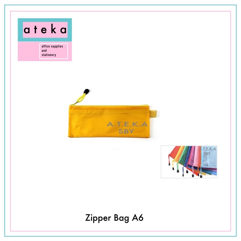 

Zipper Bag / Map Resleting Jaring Ukuran A6