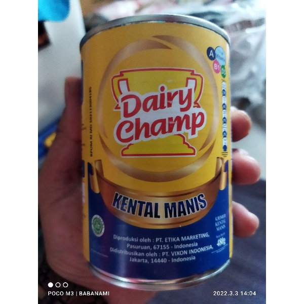

susu kental manis dairy champ termurah
