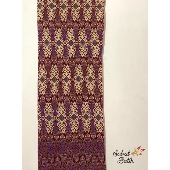 ➸ Kain Batik Semi Sutra Motif 80736 Ungu ❈