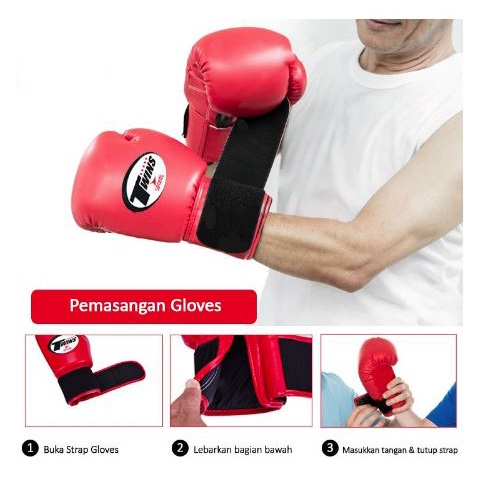 Boxing Gloves (SIZE = 120Z) Sarung Tinju Twins MMA Muay Thai Boxing Gloves