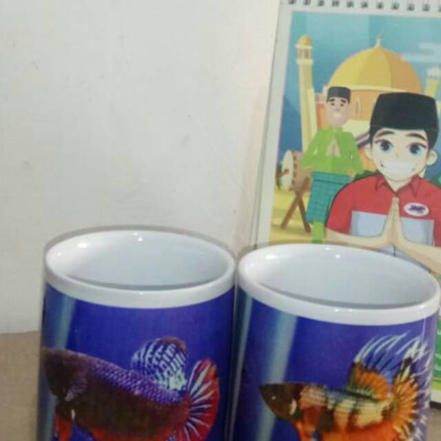 Cangkir foto ikan cupang cangkir gambar ikan cupang gelas ikan cupang toples ikan cupang