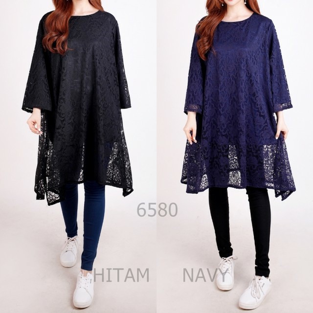 Atasan Baju Tunikk Brukat Jumbo Bigsize Perempuan Cewe Wanita Murah