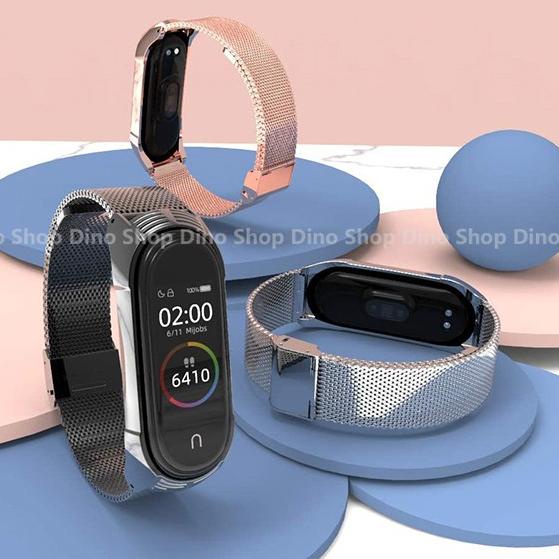berkualitas mijobs miband 5 milan transformer stainless strap tali jam xiaomi mi band 5 4 3  