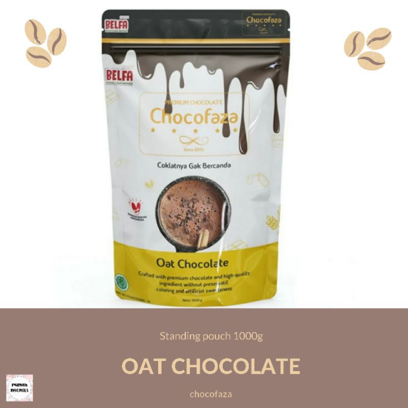 

Oat Chocolate Chocofaza Minuman Coklat Premium Bubuk Sehat Halal Tanpa Pemanis Buatan 1000GR