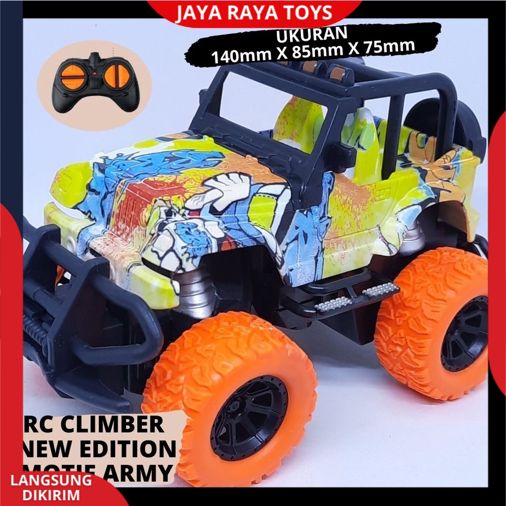 Mainan Anak Mobil Remote Control Offroad Rock Crawler RC Car Jeep Off Road Climber Mini Versi New