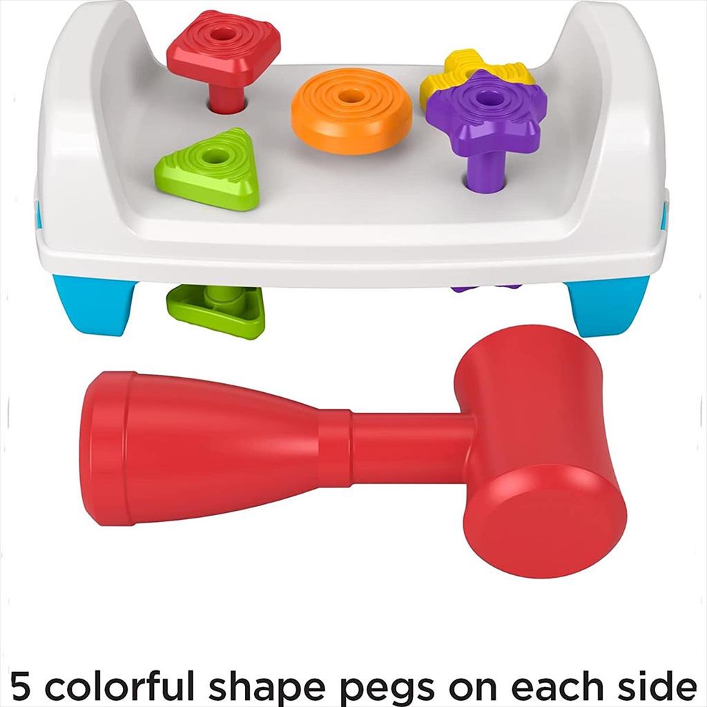 Fisher Price GJW05 Tap n Turn Bench Mainan Edukasi Anak