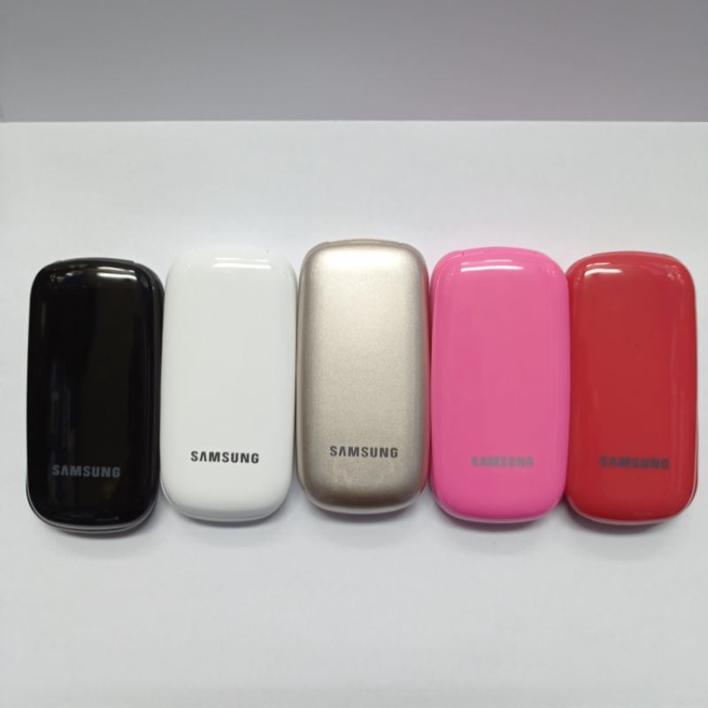 CASING FULLSET+ ENGSEL + FLEXIBLE SAMSUNG GT-E1272 CARAMEL E1272 SAMSUNG LIPAT 2 SIM ORIGINAL