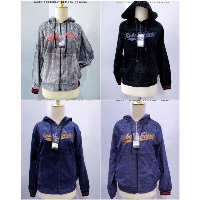 Jaket Bomber Corduray Bordir & Jaket Jeans Pria/Wanita.