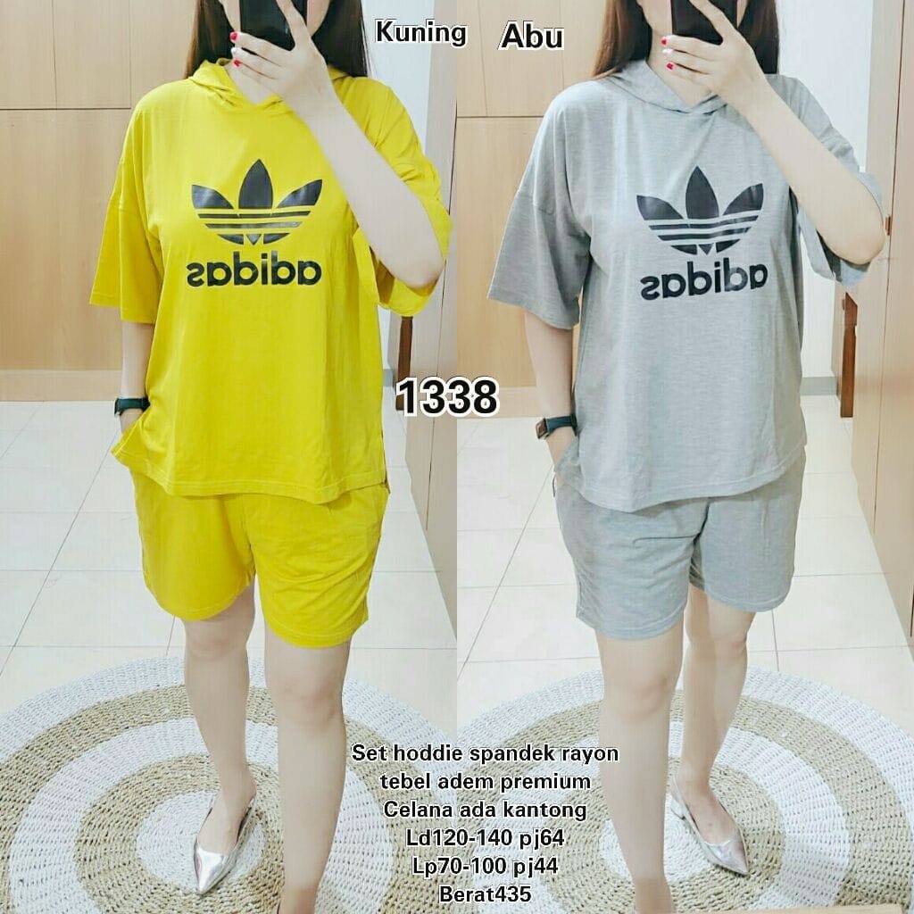 CH-007 ADIDAS SET HOODIES WANITA PREMIUM