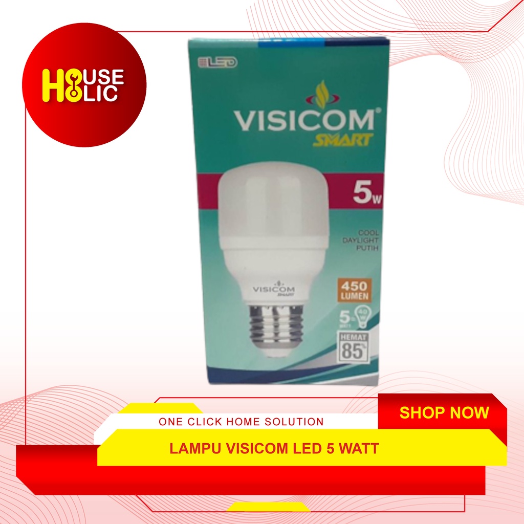 Balon Lampu Visicom LED Bulb Kapsul 5 W / Bohlam Lamp Capsule 5 Watt