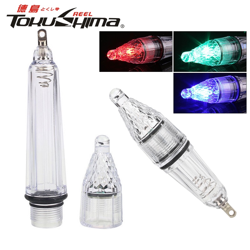 Outdoor LED Fishing Lure Night Light Glow Portable Underwater Attracting Fish Lamp Battery Powered