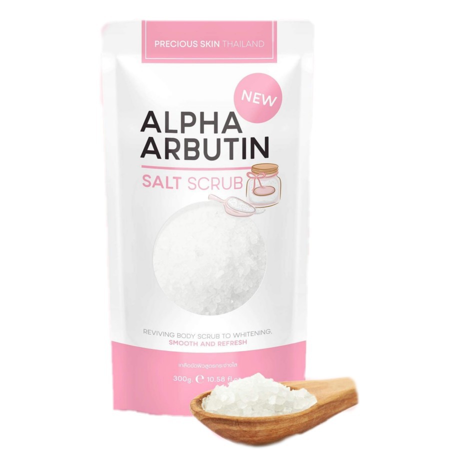 ALPHA ARBUTIN SALT SCRUB BPOM BODY SCRUB ALPHA ARBUTIN LULUR ALPHA ARBUTIN BY PRECIOUS SKIN