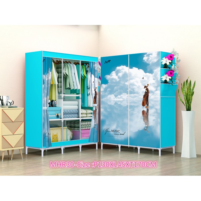 BLUESKY Lemari pakaian ukuran besar JUMBO / Lemari Baju ukuran besar / Lemari Pakaian ukuran Jumbo