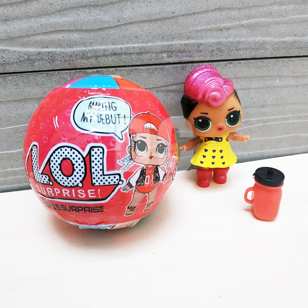 LOL The Cut Doll With 5in1 Surprise Ball Mainan Bola Kejutan Mini Figure LOL