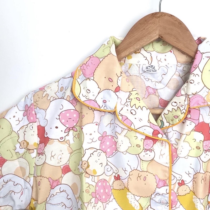 sumikko family set pajamas / baju tidur / piyama / sleepwear