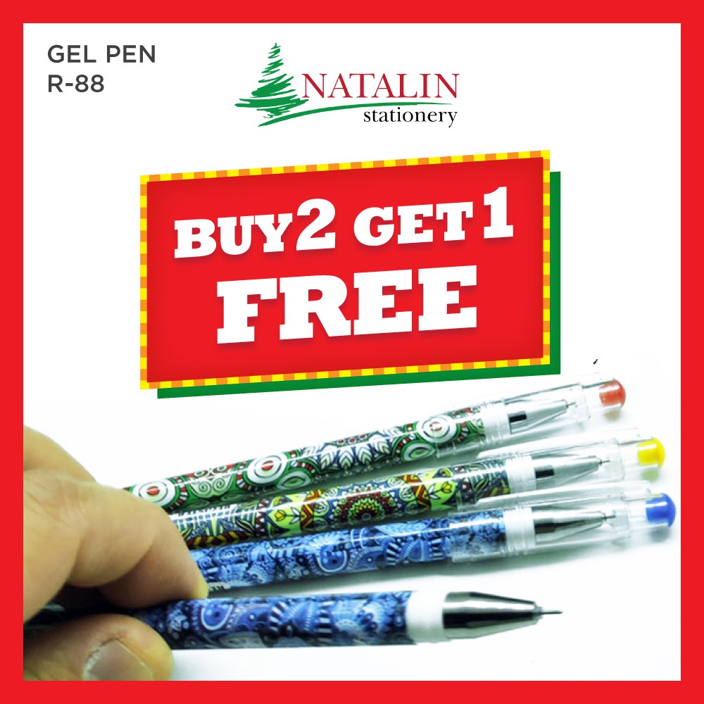 

< BUY 2 GET 1 FREE > GEL INK PEN ~BATIK > R88