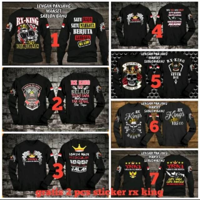 Kaos lengan panjang RX KING