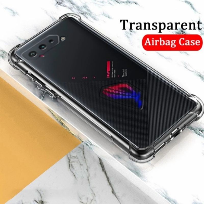 Soft Case Silikon Asus ROG Phone 5 ROG Phone 5s ROG Phone 3 Bening Transparant Airbag Anti Crack Tebal