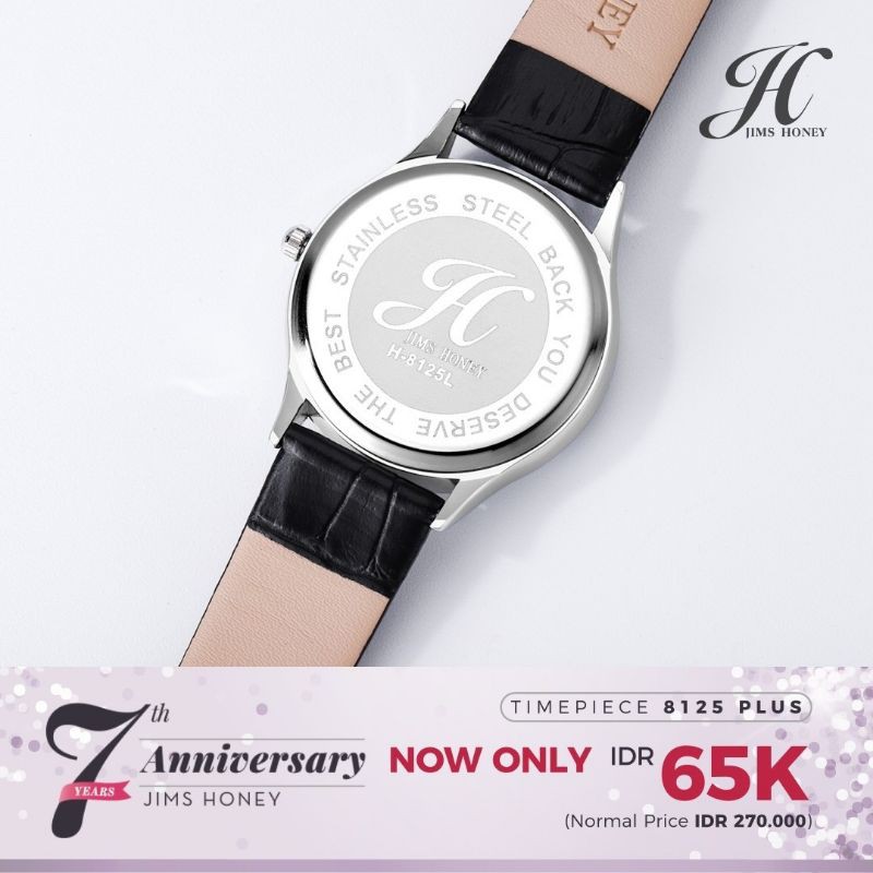 PROMO ANNIVERSARY JIMS HONEY JAM TANGAN WANITA EXCLUSIVE MEWAH JH JT 8125 PLUS KADO PACAR ISTRI UNIK