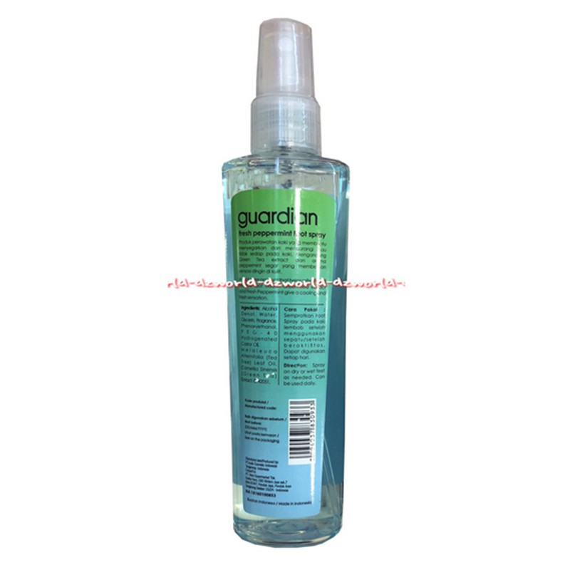 Guardian Foot Spray Fresh Peppermint With Green Tea Extract 100ml