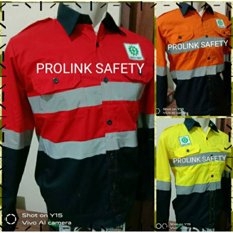 BAJU SAFETY SERAGAM PREMIUM 5 WARNA