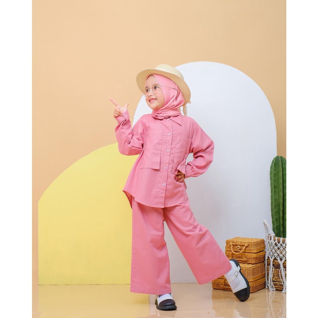 Promo HAURA BAJU SETELAN ANAK SETCEL ONESET Elegan