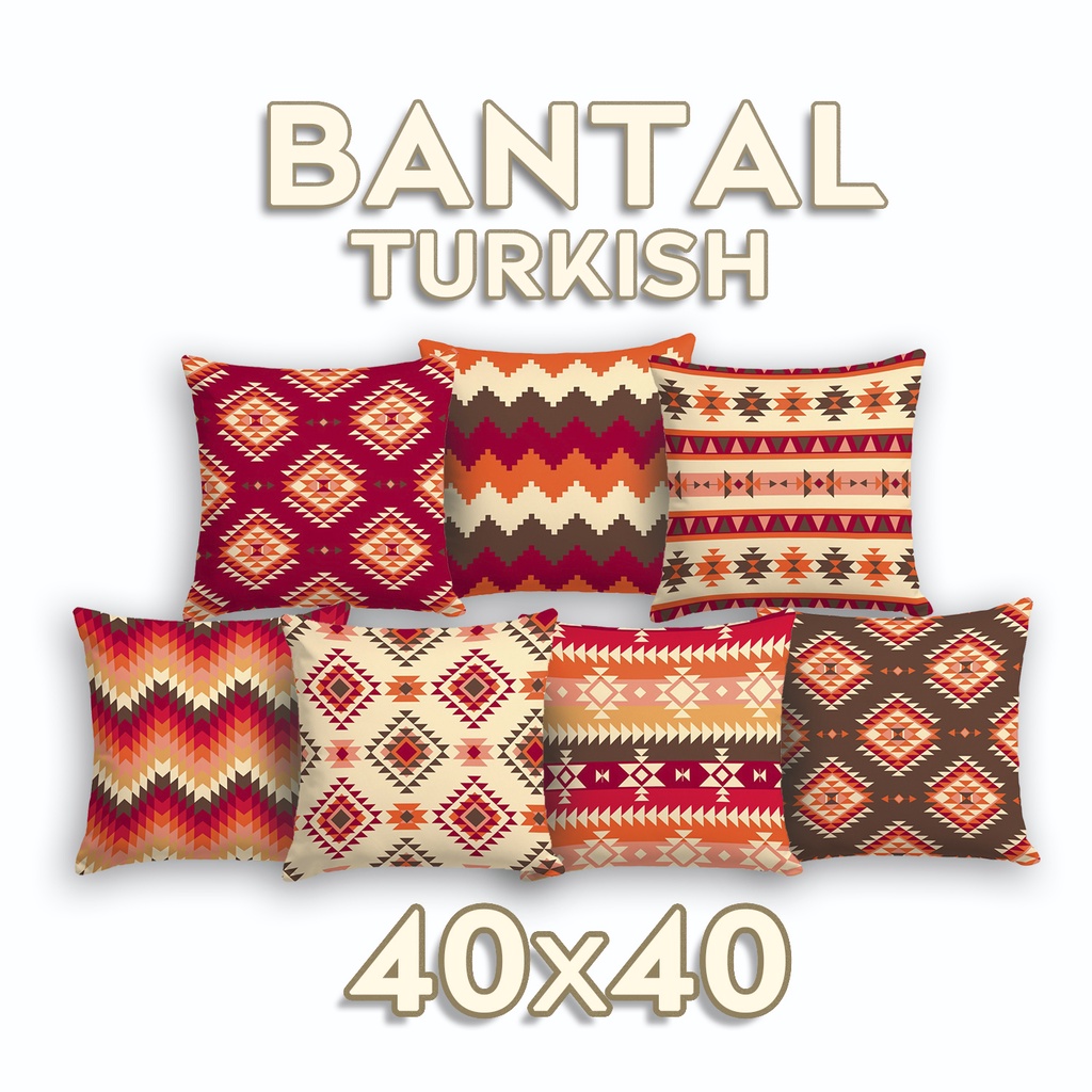 BANTAL SOFA PRINT MOTIF TURKISH TURKEY  KALPADOKIA CAPPADOCIAN 40x40 CM