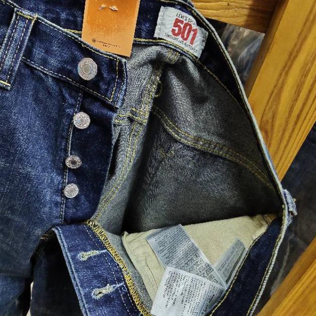 Celana Jeans Pendek Pria Levis 501 Original/Full Kancing Pastimurcebos